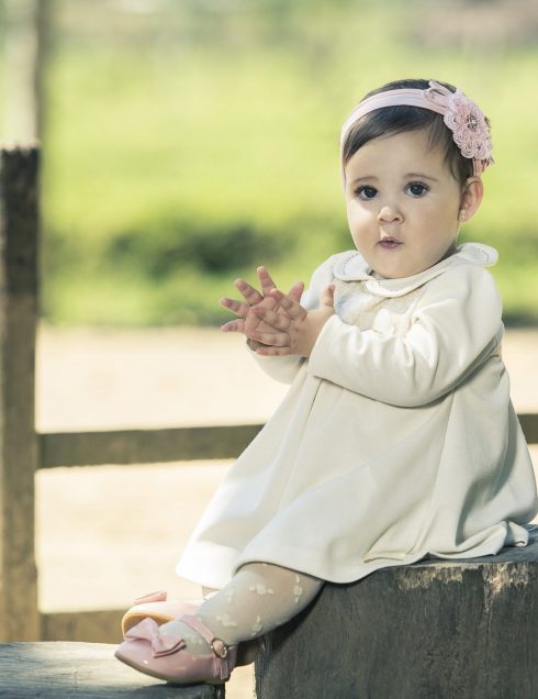 Vestido em malha ponto roma