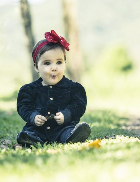 Casaco em plush e legging